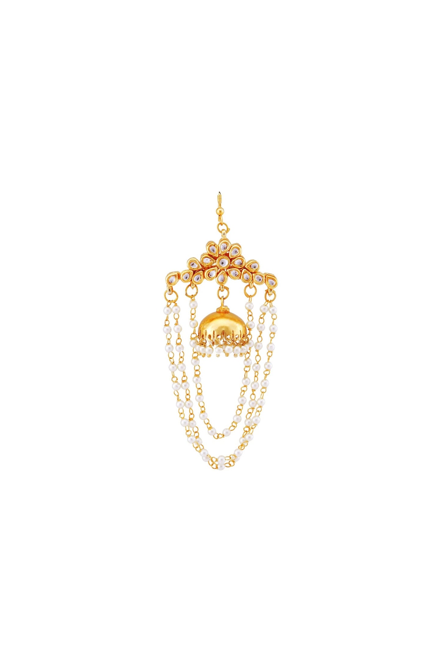 Pearl Strand Embellished Earrings