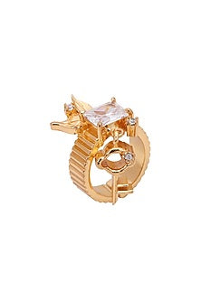 Gold Plated Zircon Handcrafted Ring