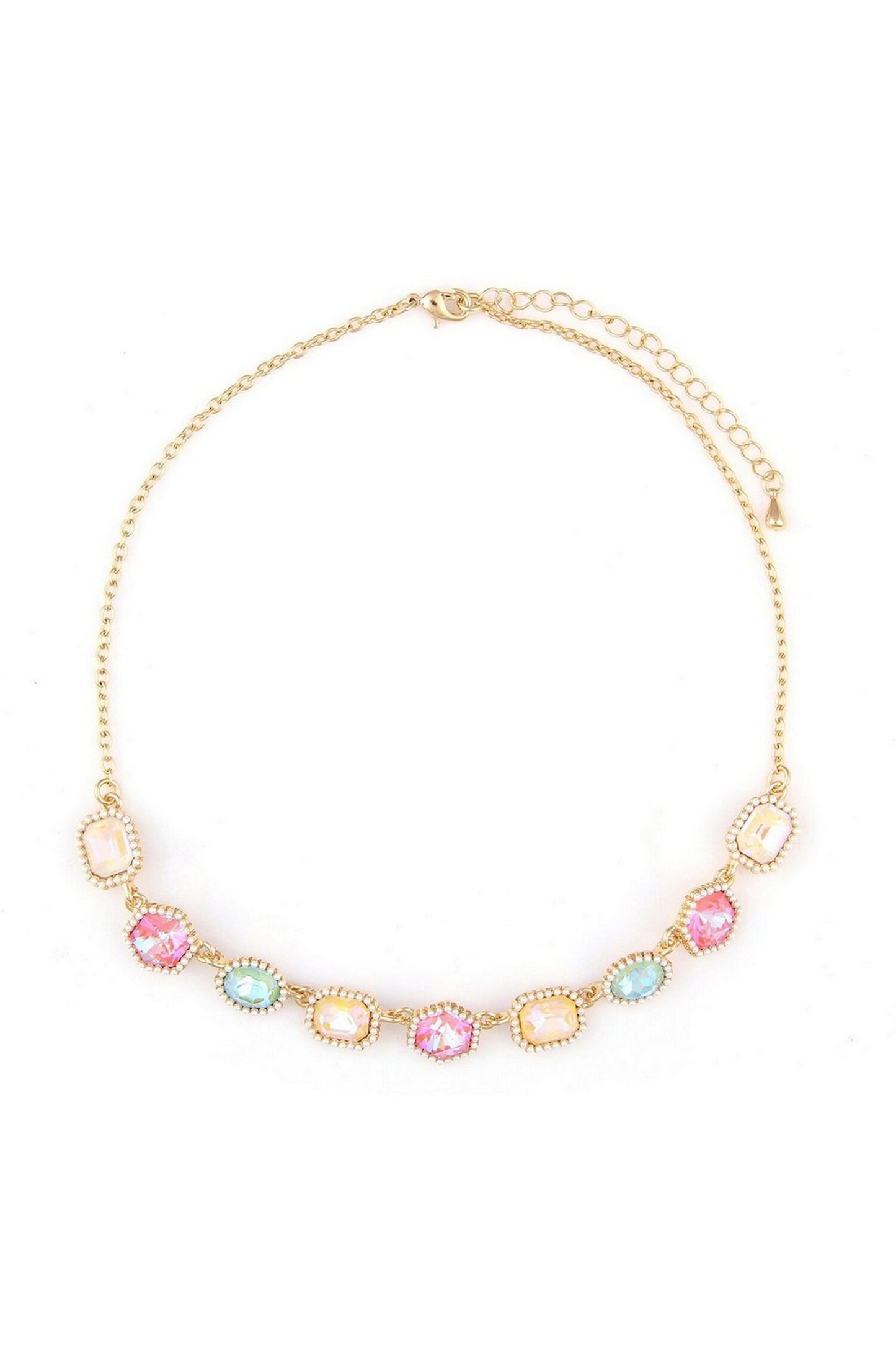 Crystal Stone Embellished Necklace
