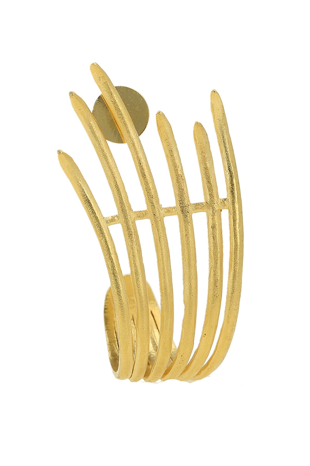 Structured Stripe Pattern Earrings
