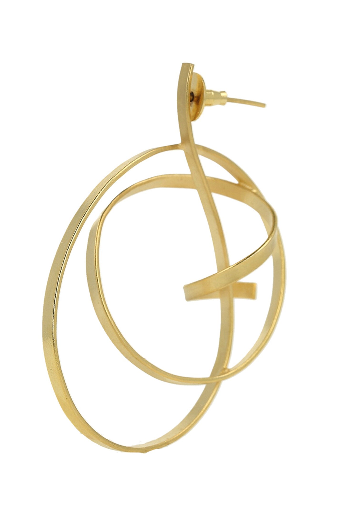 Intertwined Whip Waves Earrings