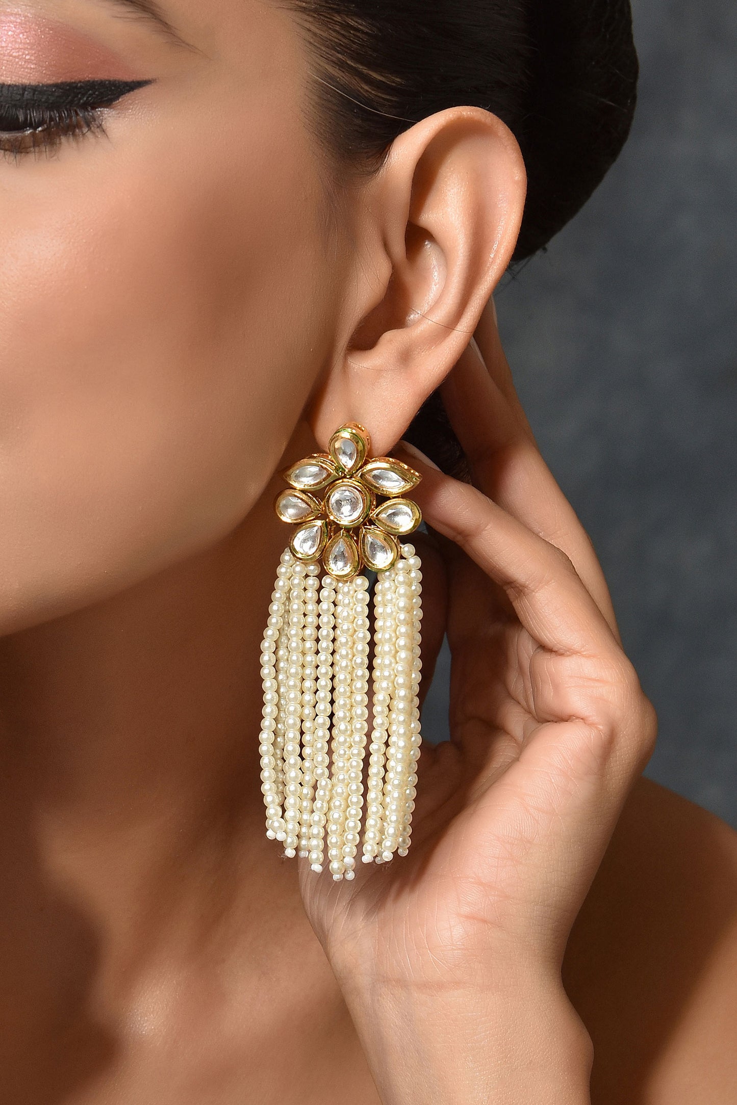 Floral Shape Dangler Earrings