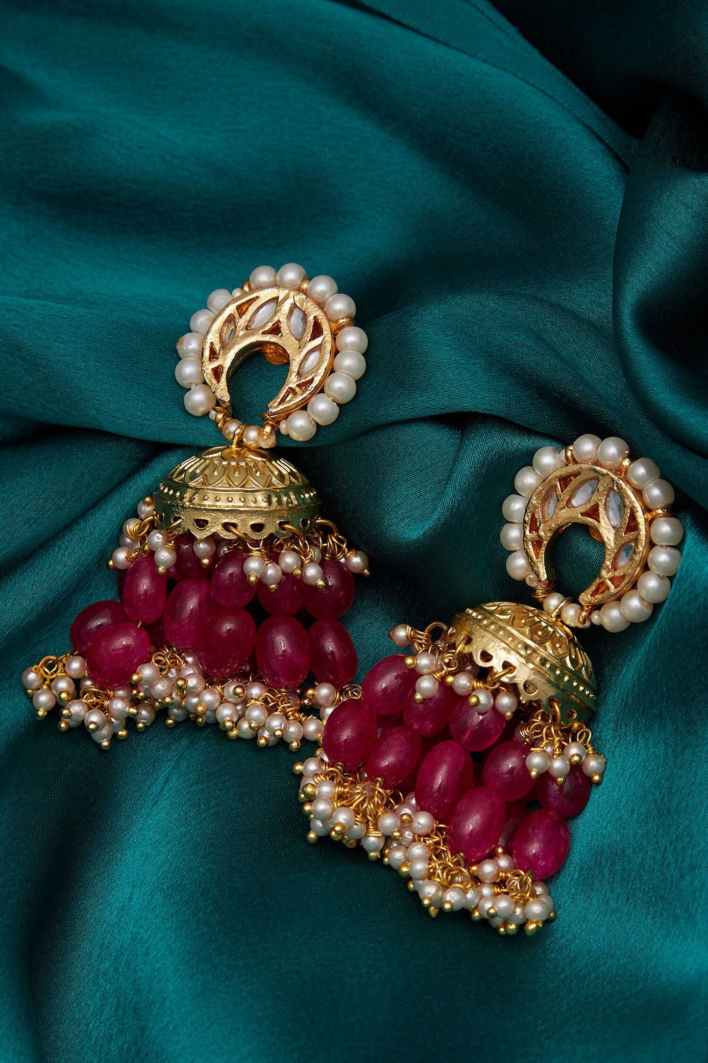 Jhumka chandbali earrings