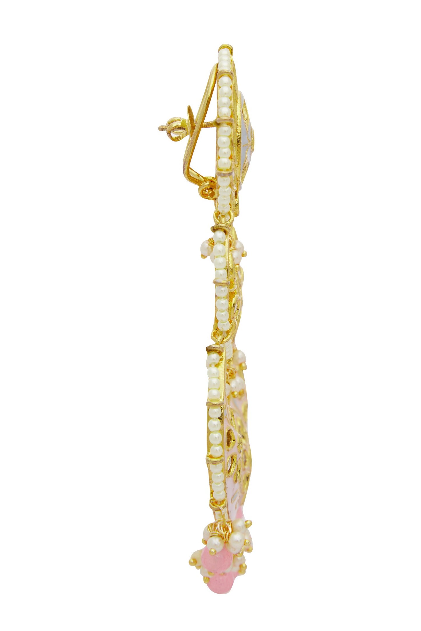 Kundan Tiered Chandbalis