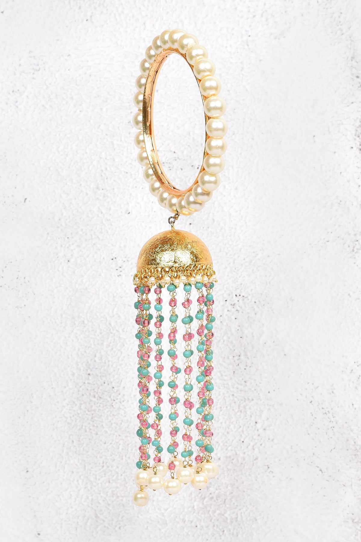 Gold Pearl Kalira Bangles Set