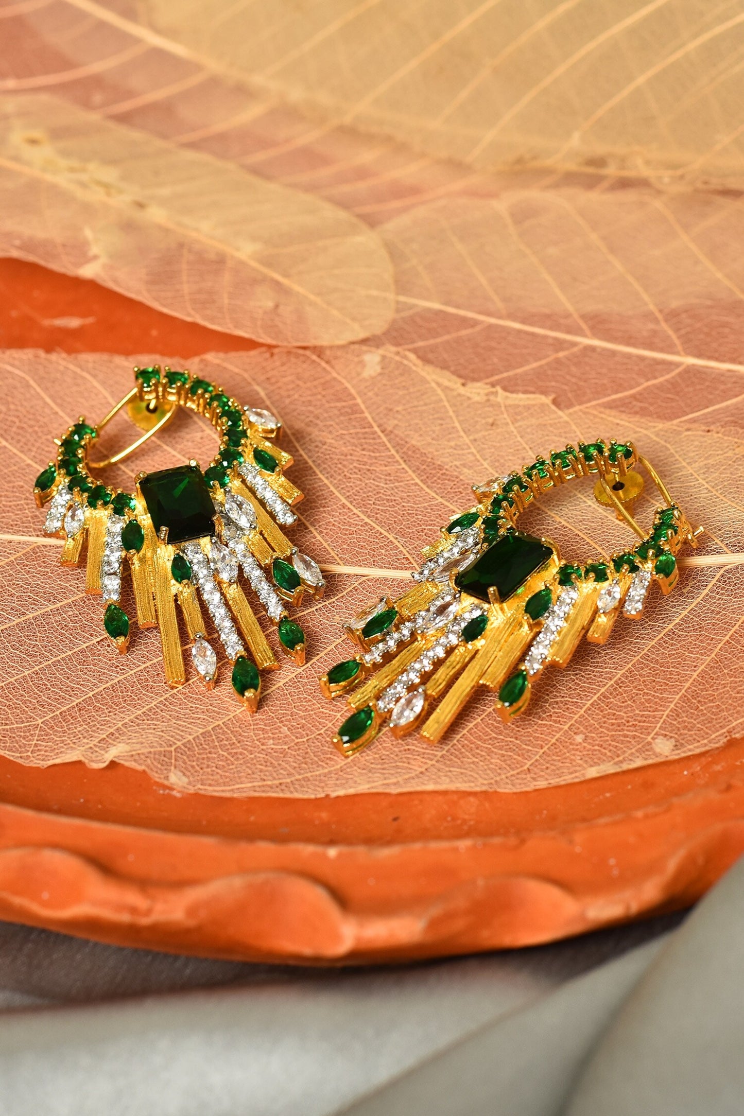 Stone Embellished Earrings