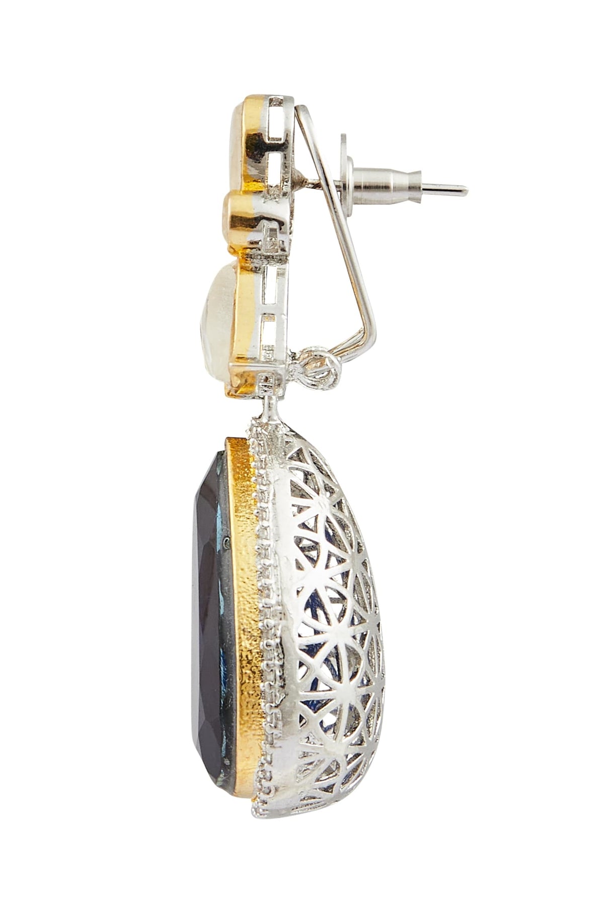 Stone Embellished Dangler Earrings