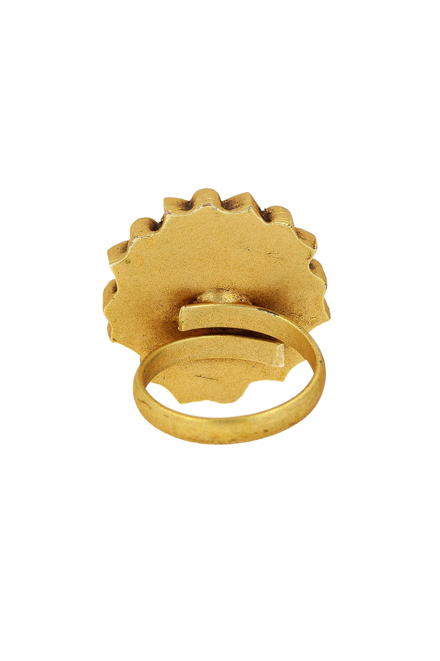 Lotus Shape Embellished Ring