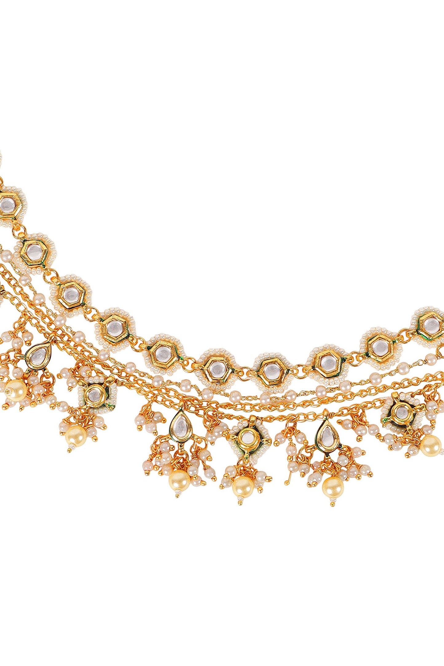 Stone Embellished Ear Chain