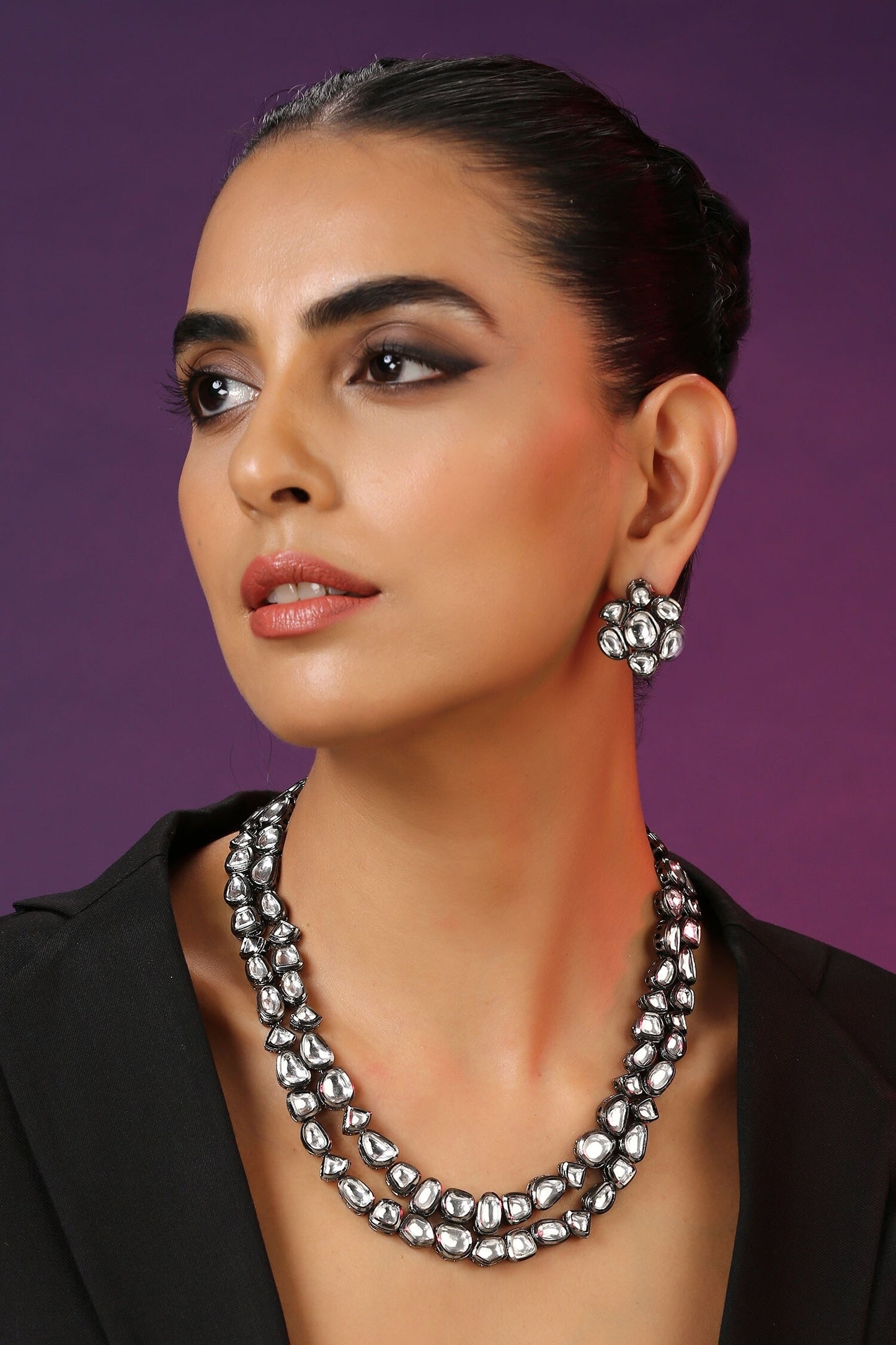 Layered Kundan Necklace Set