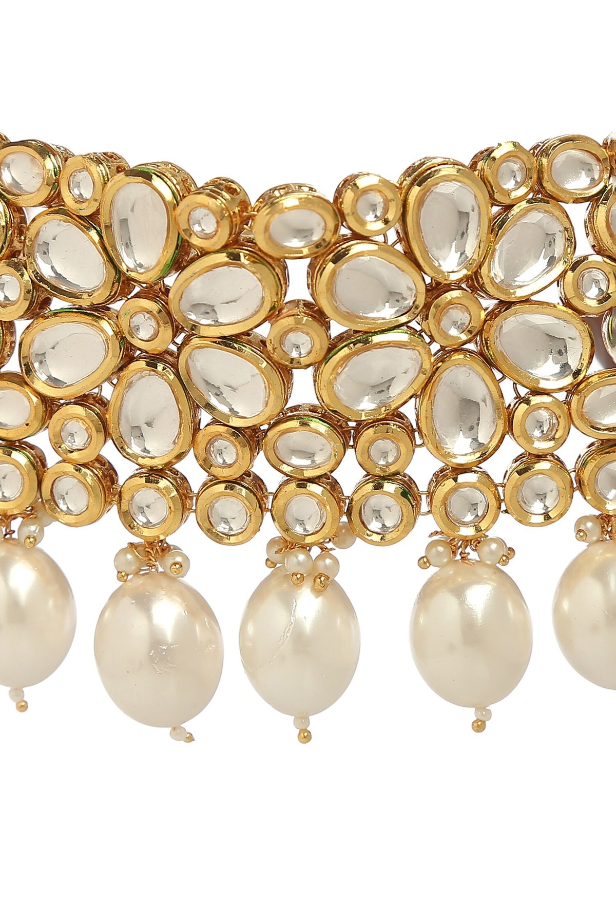 Pearl Embellished Choker Set