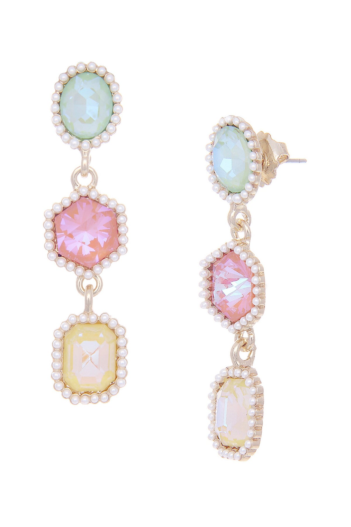 Dangler Crystal Stone Embellished Earrings