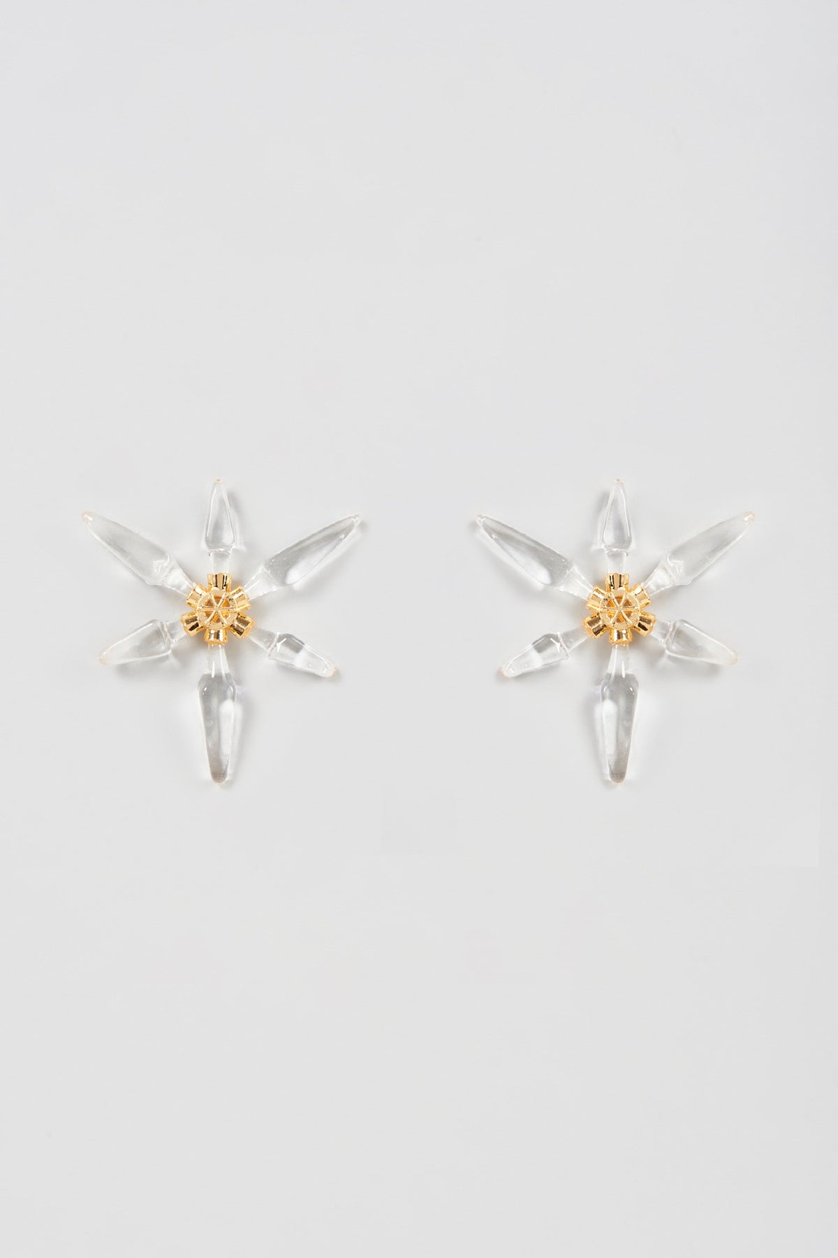 Gold Finish Stud Earrings