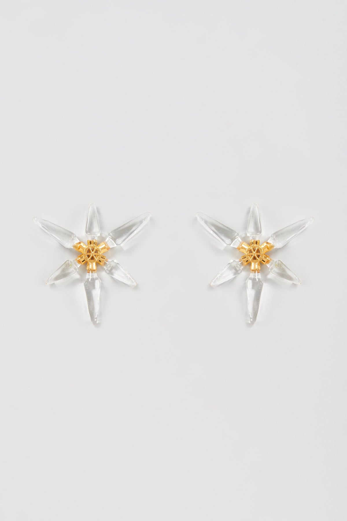 Gold Finish Stud Earrings