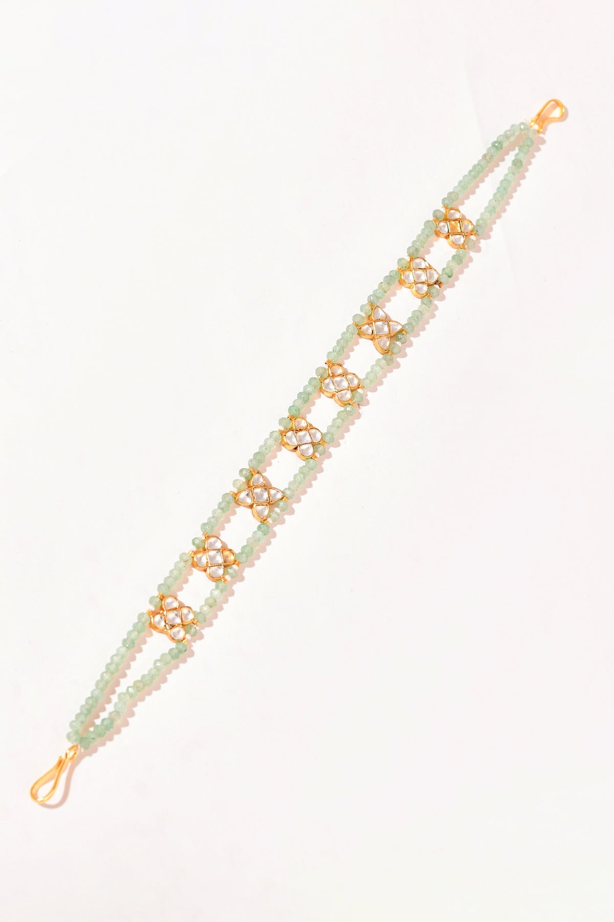 Gold Finish Kundan Polki Sheeshphool