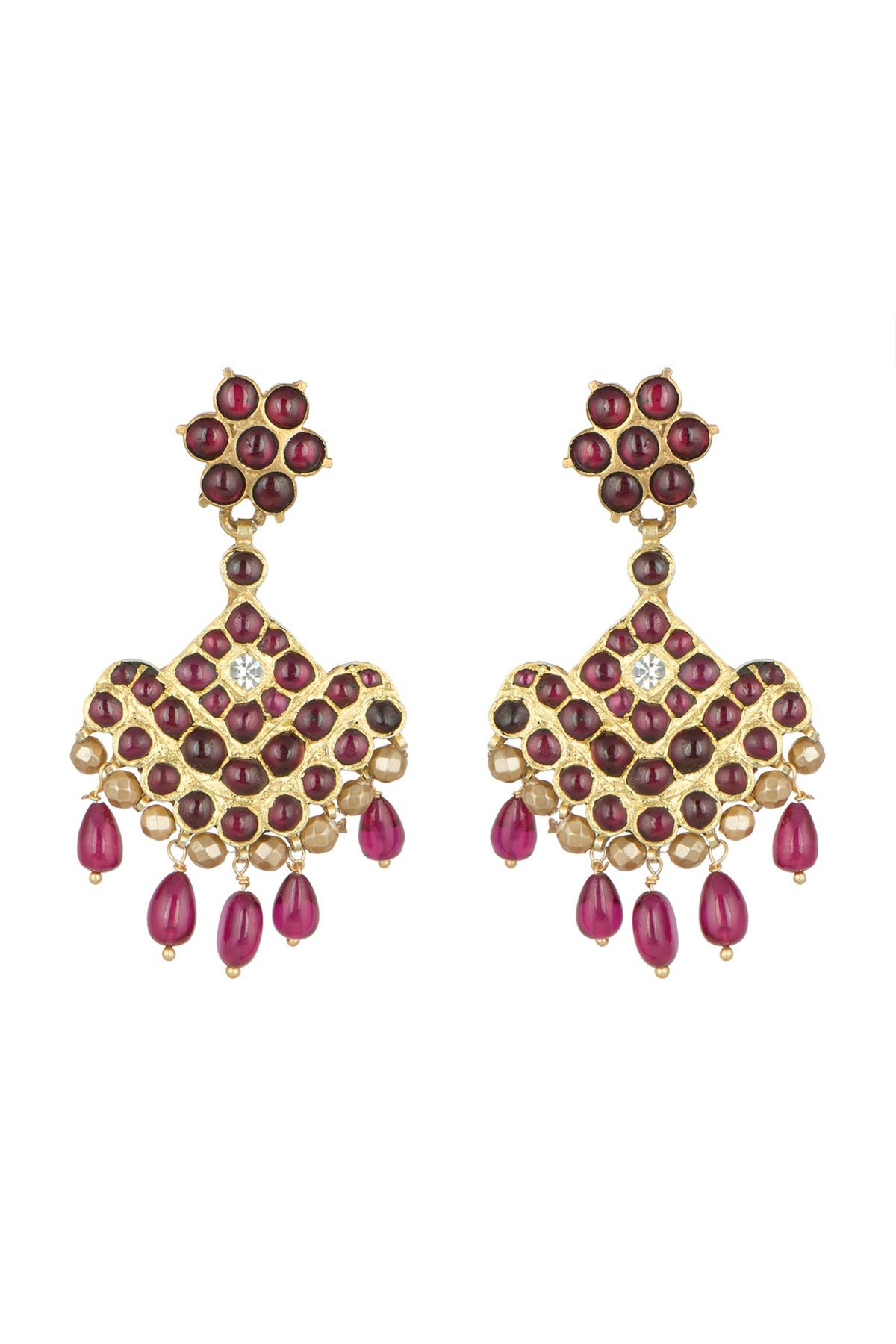 Gold Plated Precious & Semi-Precious Earrings