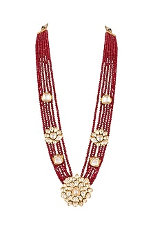 Gold Finish Pearl Necklace