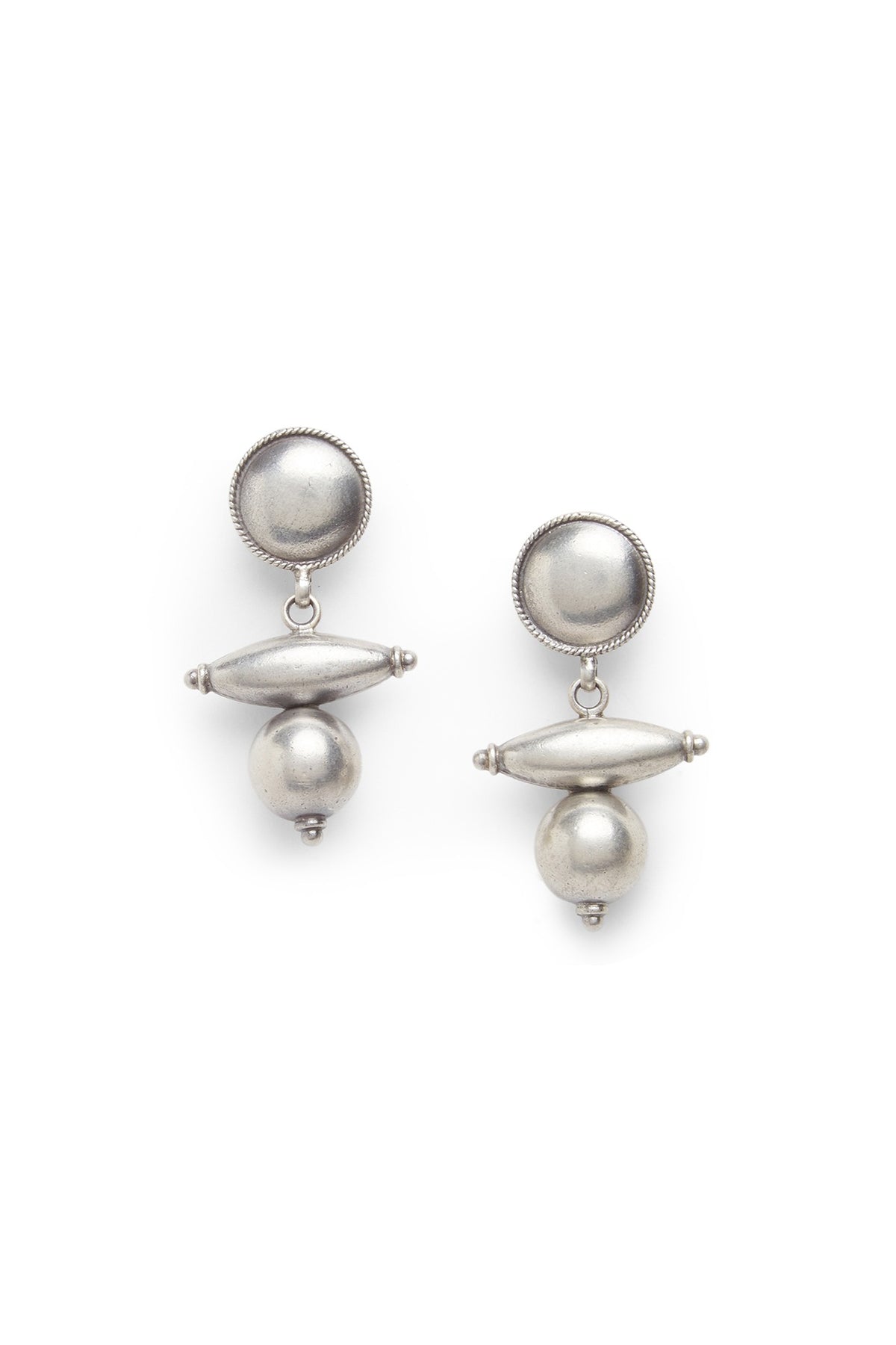 Silver Earrings In Sterling Silver