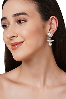 Silver Earrings In Sterling Silver