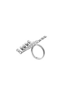 Silver Finish Ring In Sterling Silver