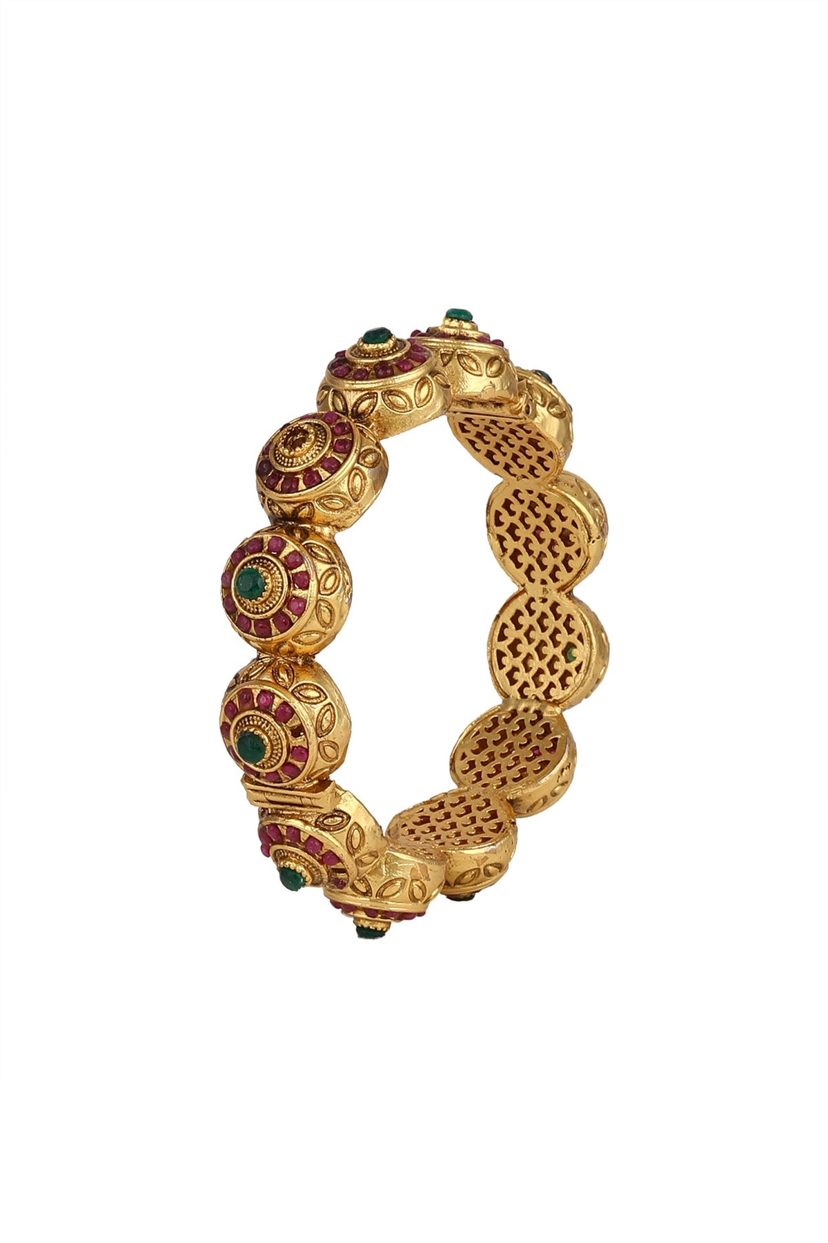 Gold Plated Carved Bracelets