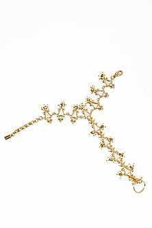Gold Plated Faux Pearl Haathphool