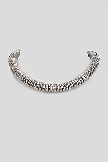 Silver Chrome Finish Handcrafted Necklace