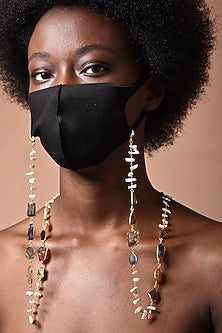 Gold Plated Gemstone Mask Chain