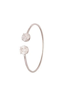 White Finish Cubic Zirconia Bracelet