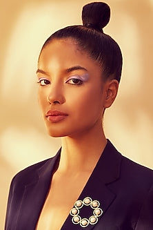 White Gold Plated Natural Pearls Brooch