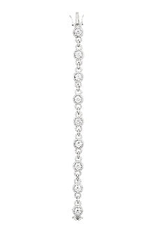 White Finish Cubic Zirconia Bracelet