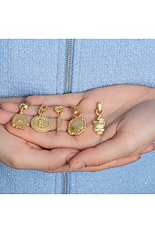 Gold Finish Amor Amulet Charm