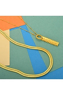 Gold Finish Handcrafted Pearl Necklace