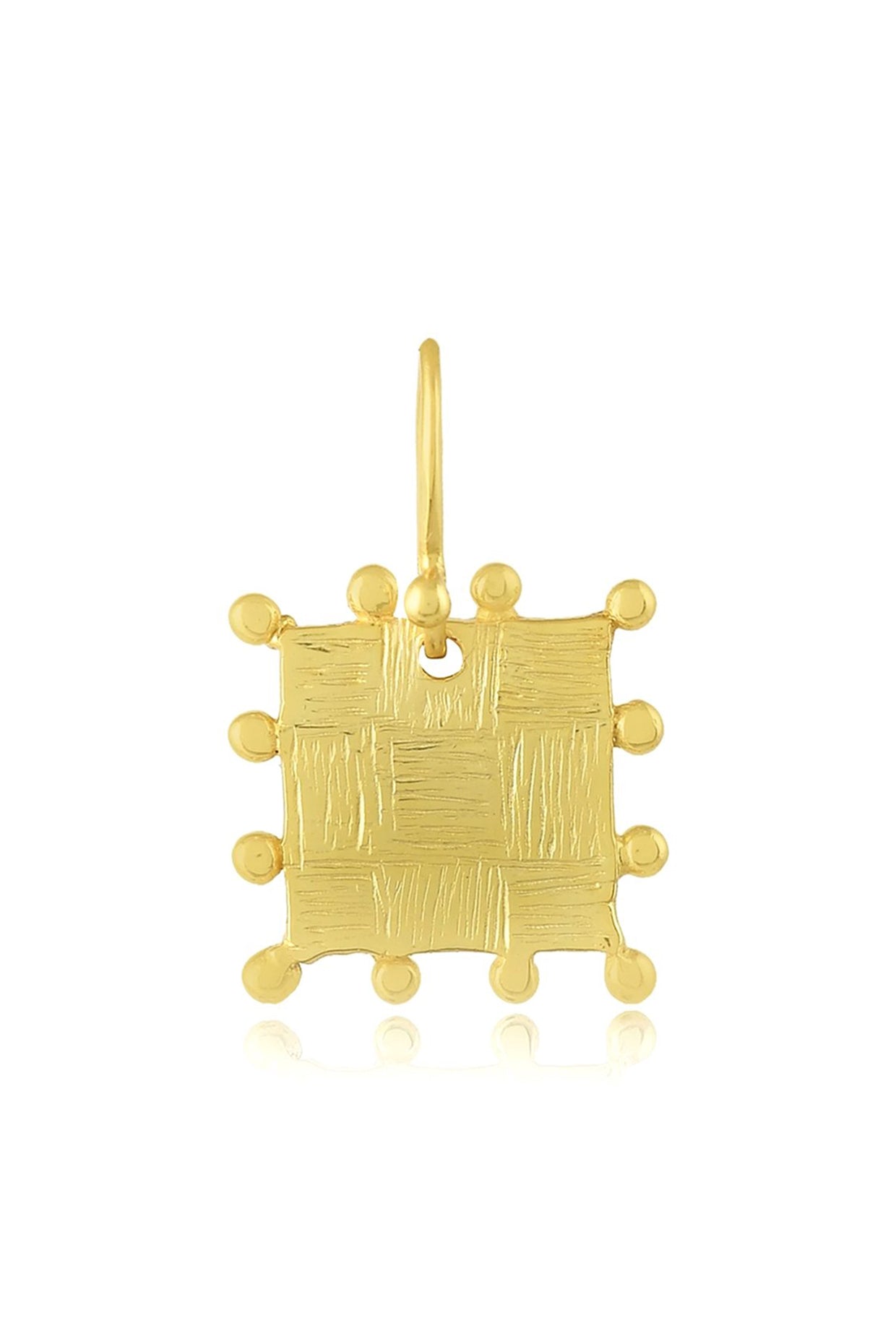 Gold Finish Pendant In Mixed Metal