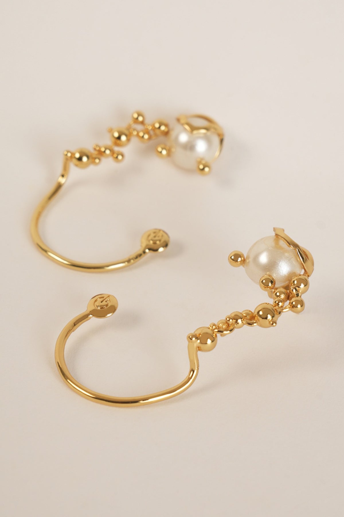 Gold Plated Pearl Earrings