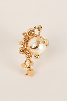 Gold Plated Freshwater Pearl Ring