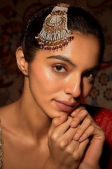 Gold Finish Red Pearl Pasa