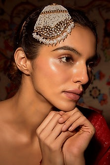 Gold Finish White Pearl Pasa