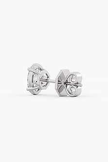 14kt Yellow Gold Finish Lab-Grown Diamond Stud Earrings
