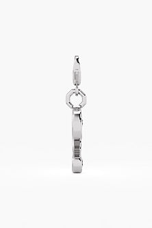 9kt White Gold Finish Diamond Number 9 Charm