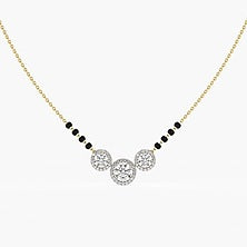 18kt Yellow Gold 1.80ctw Round Cut Solitaire Lab Grown Diamond Necklace