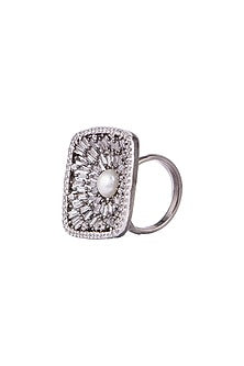 Black Rhodium Finish Diamond Ring