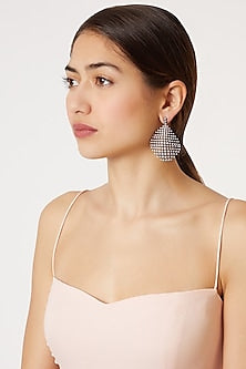 Black Rhodium Finish Diamond Earrings