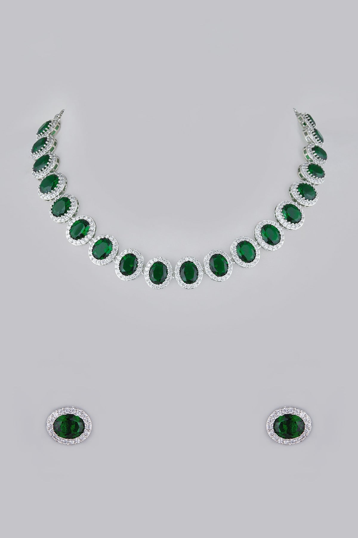 White Finish Diamond Necklace