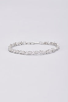 White Finish Zircon Bracelet