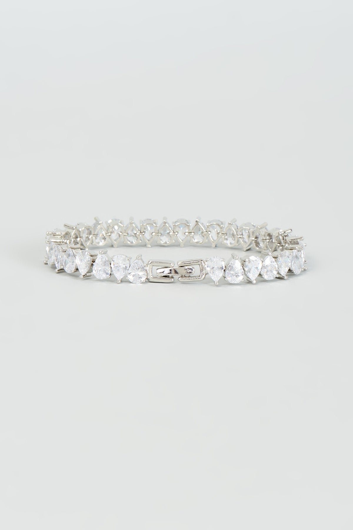 White Finish Zircon Bracelet