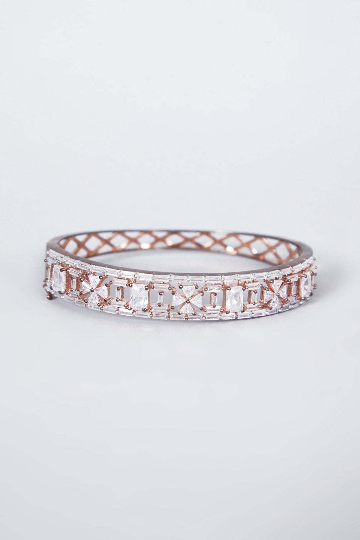 Rose Gold Finish Diamond Bracelet