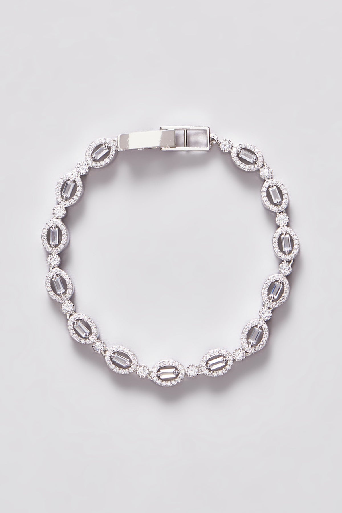White Finish Zircon Bracelet