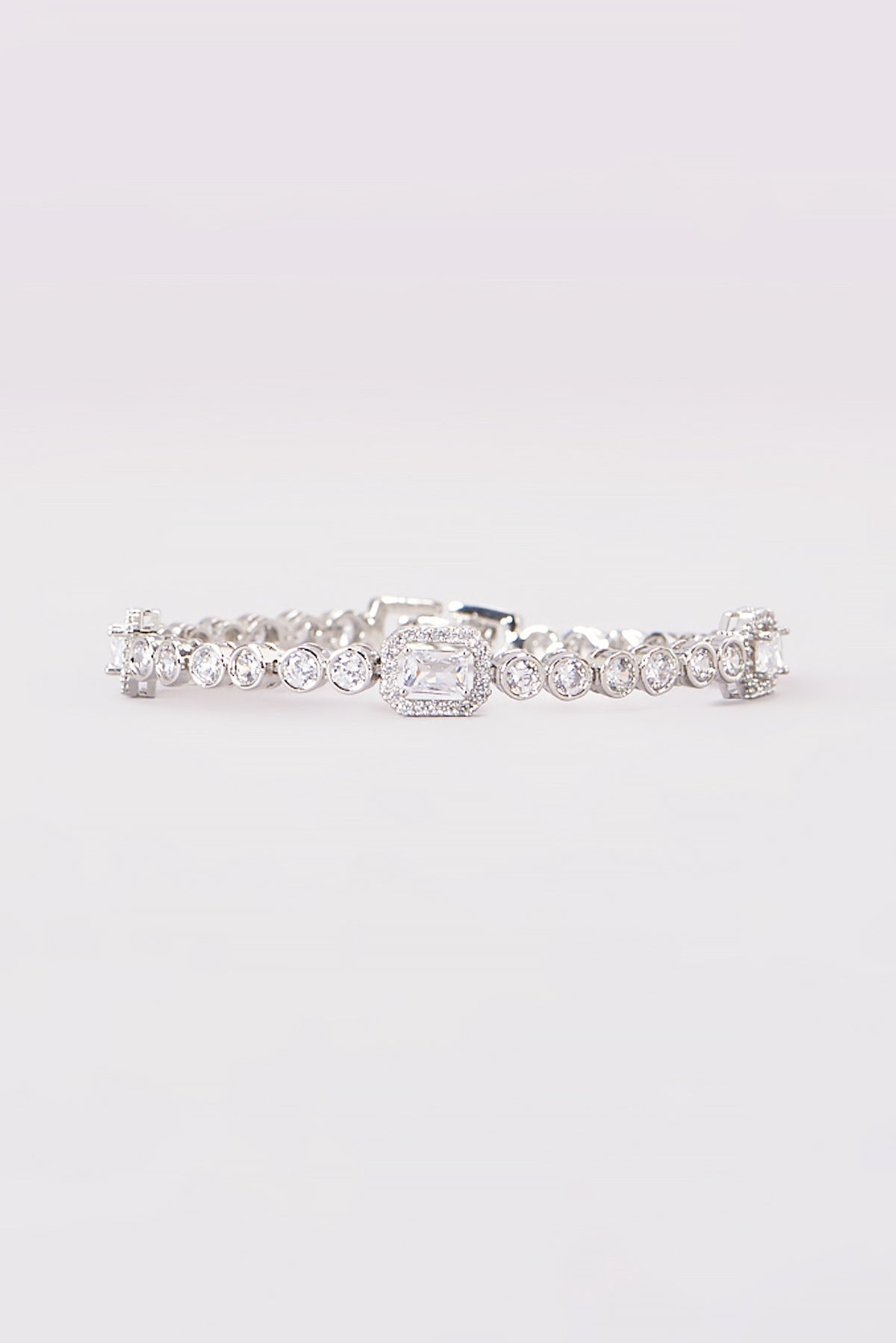 White Finish Zircon Bracelet