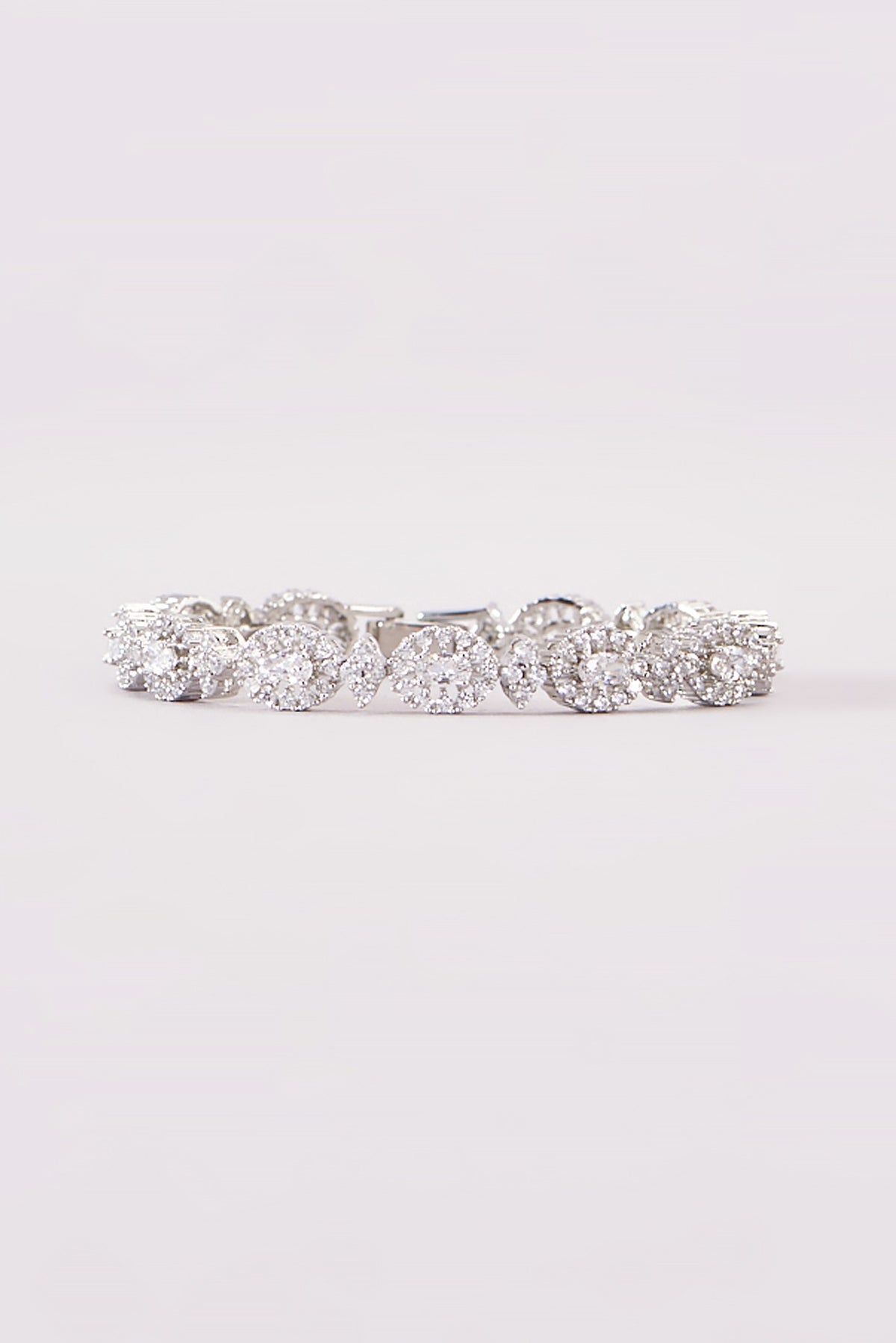 White Finish Zircon Bracelet